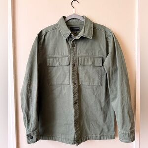 No Boundaries Olive Green Men's Shirt Jacket